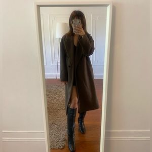 Zara oversized brown long coat